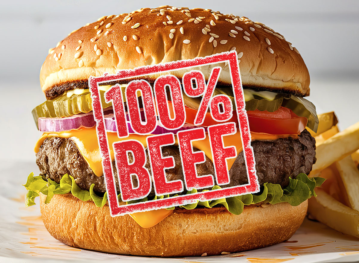 100% Beef Burgers
