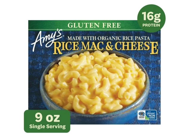 Amy's Frozen Meals, Mac and Cheese, Rice Mac & Cheese, Gluten Free