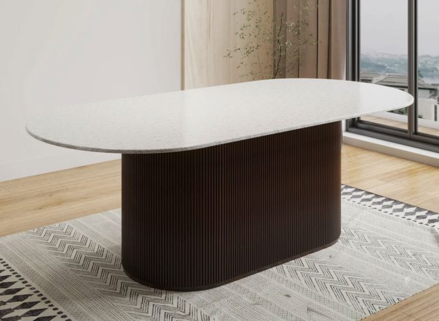 Astoria 86" Carrara Quartz Dining Table