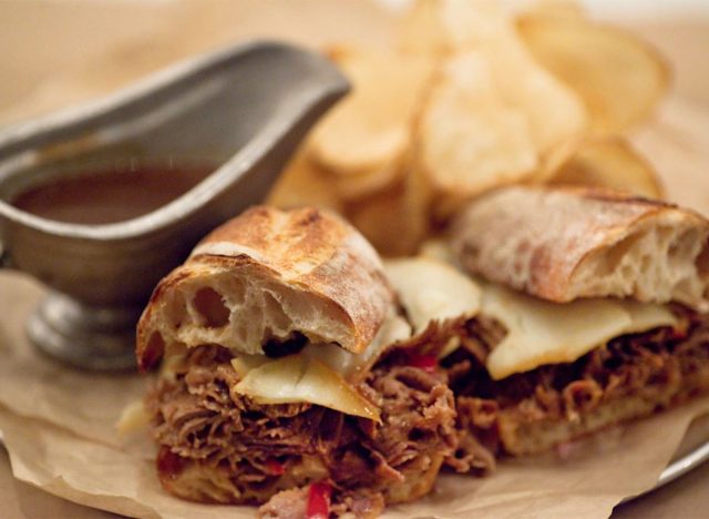 Bavettes Shaved Prime Beef Sandwich