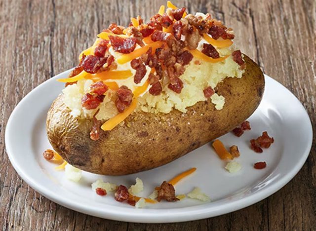 Cheddars Scratch Kitchen Loaded Baked Potato With Bacon