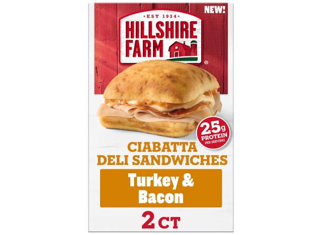 Hillshire Farm Frozen Turkey Bacon Ciabatta Deli Sandwich