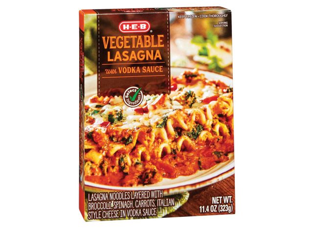 H‑E‑B Vegetable Lasagna Frozen Meal