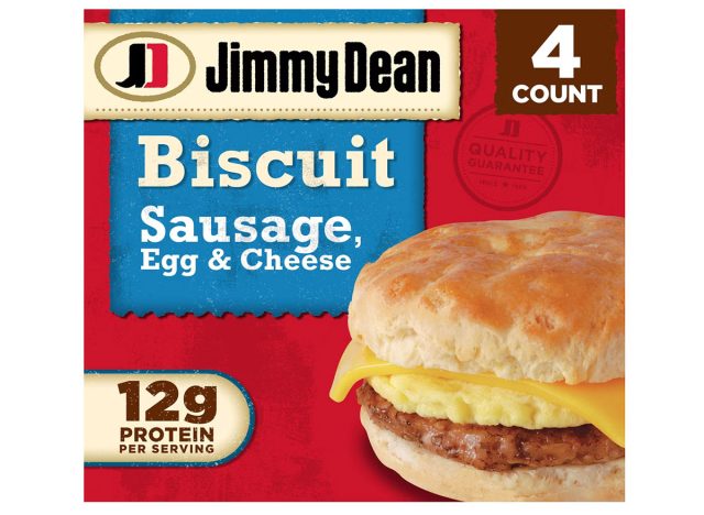 Jimmy Dean Sausage Egg & Cheese Frozen Biscuit Sandwiches