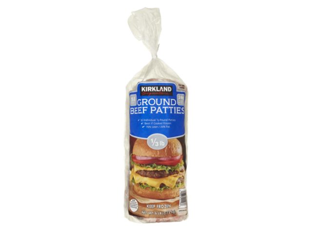 Kirkland Signature Ground Beef Patties, 75% Lean, 1/3 lb Patty