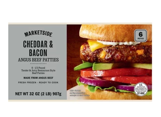 Marketside Cheddar & Bacon Angus Beef 1/3 lb Patties