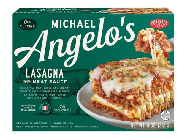 Michael Angelo's Lasagna with Meat Sauce & Ricotta, Frozen Dinners For One
