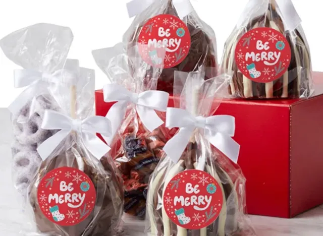 Mrs. Prindables Festive Holiday Caramel Apple Gift Set