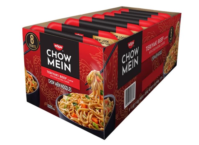 Nissan Chow Mein Noodle Trays, Teriyaki Beef