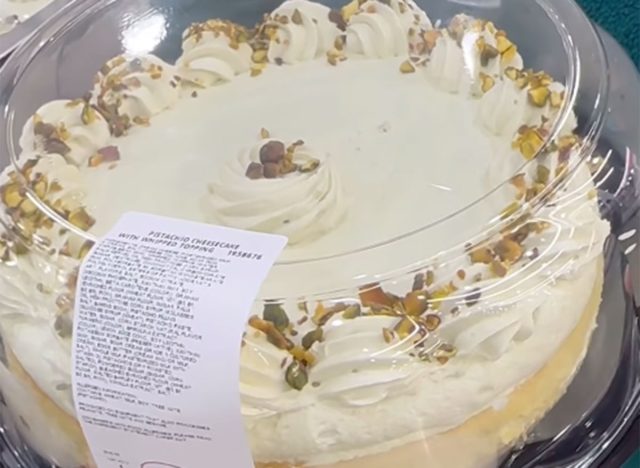 Pistachio Chocolate Cheesecake at Costco