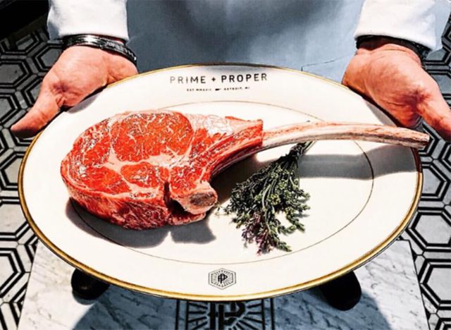 Prime + Proper Dry Aged Tomahawk Ribeye