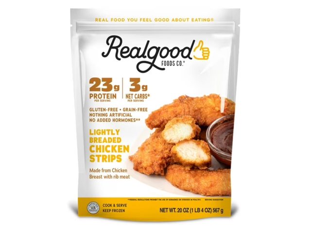 Realgood Foods Co. Lightly Breaded Chicken Breast Strips, Gluten-Free