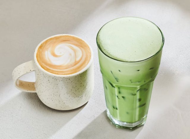 Starbucks Caramel Protein Matcha and Caramel Protein Latte