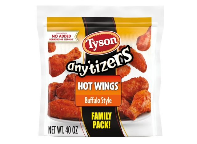 Tyson Any'tizers Buffalo Style Hot Wings, 2.5 lb Family Pack (Frozen)