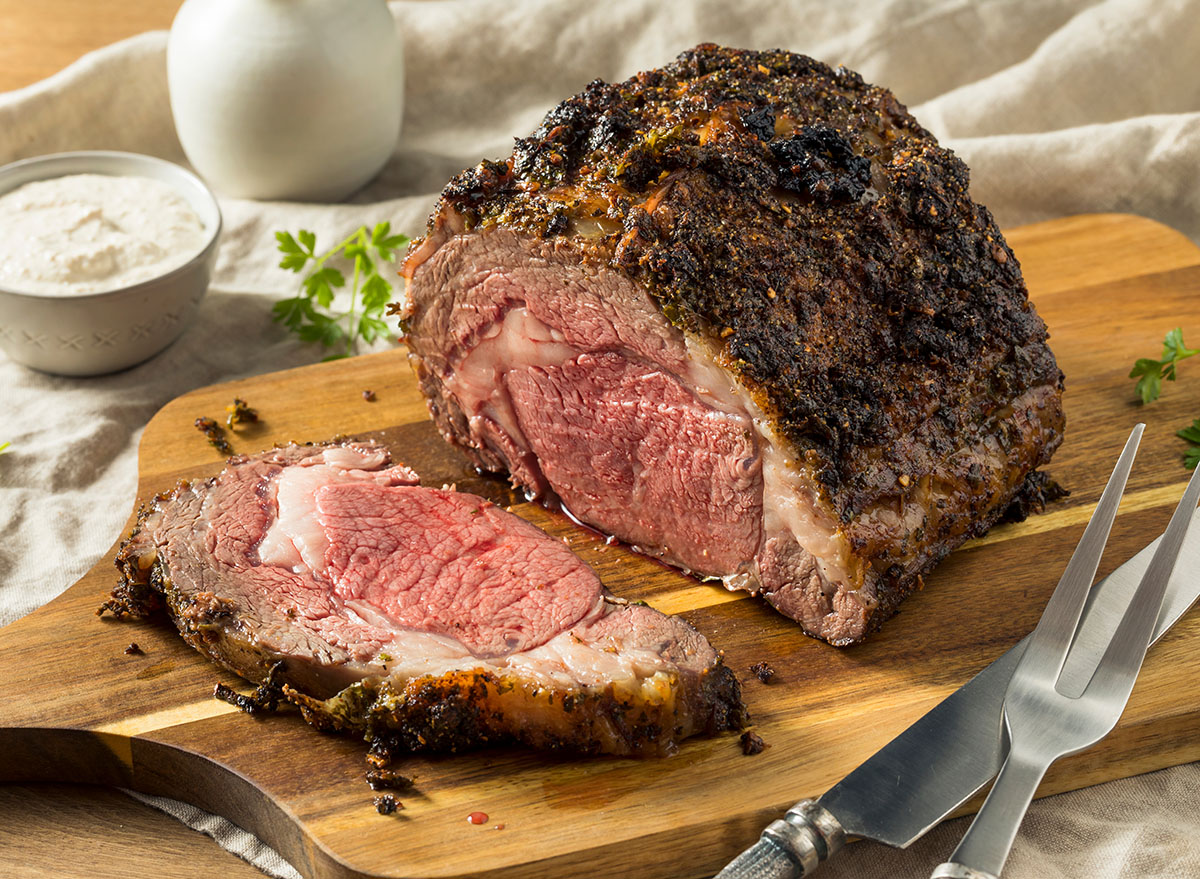 Roasted Boneless Prime Beef Rib Roast Ready to Eat