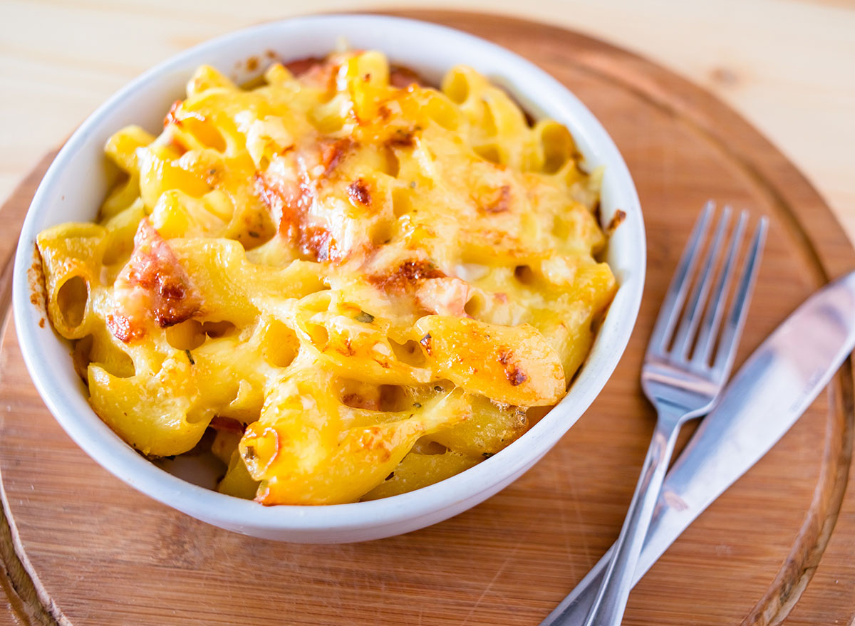 Macaroni,With,Cheese,And,Bacon