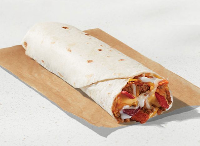 Taco Bell Cheesy Double Beef Burrito 