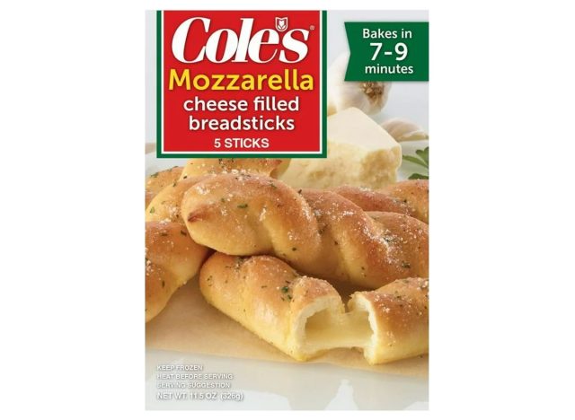 Cole's Mozzarella Cheese Filled Breadsticks