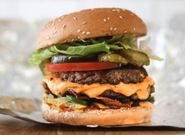 Five Guys Bacon Cheeseburger