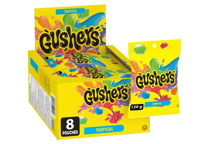 Fruit Gushers Fruit Flavored Snacks, Tropical Fruit Flavors