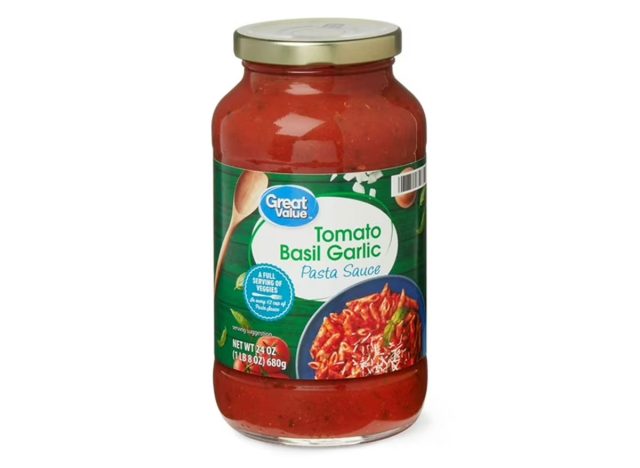 Great Value Tomato Basil Garlic Pasta Sauce, 24 oz
