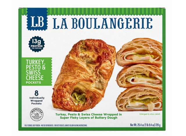 La Boulangerie Frozen Turkey Pesto & Swiss Cheese Pockets