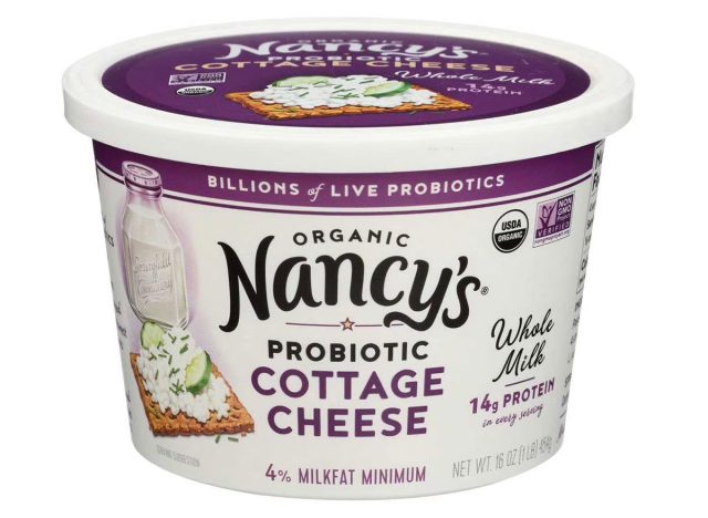 Nancys Organic Probiotic Whole Milk Cottage Cheese Tub