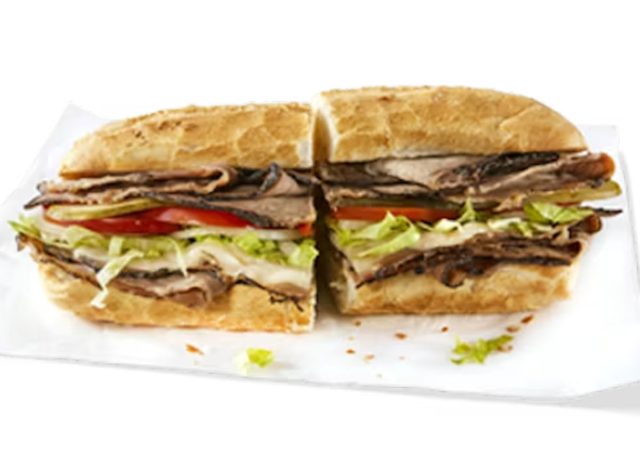 Potbelly Roast Beef Sub Sandwich 