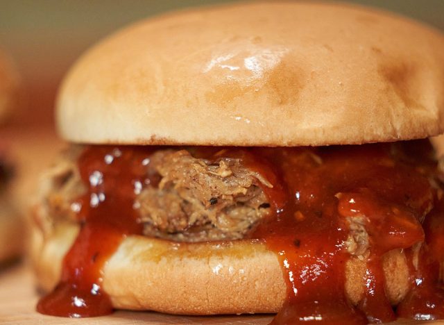 Rudy's BBQ Pulled Pork Sandwich