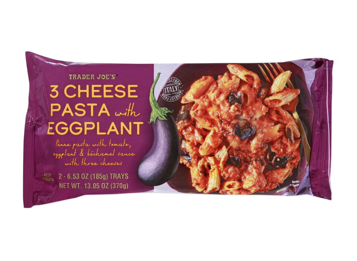 Trader Joe's 3 Cheese Pasta with Eggplant