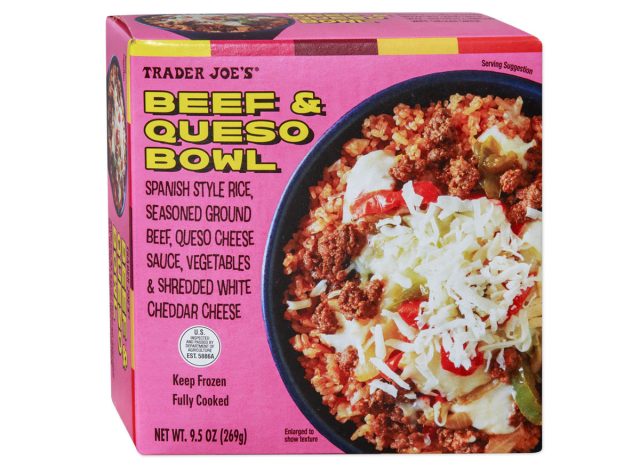 Trader Joe's Beef and Queso Bowl