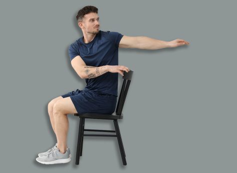 7-Minute Chair Core Workout After 60