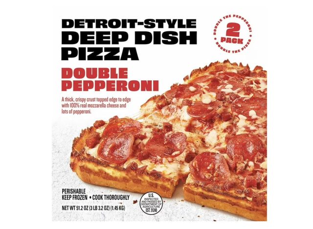 Detroit-Style Deep Dish Double Pepperoni Pizza