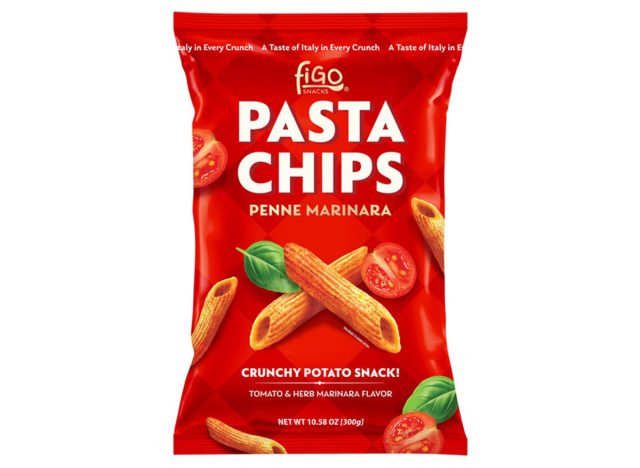 Figo Snacks Pasta Chips Penne Marinara