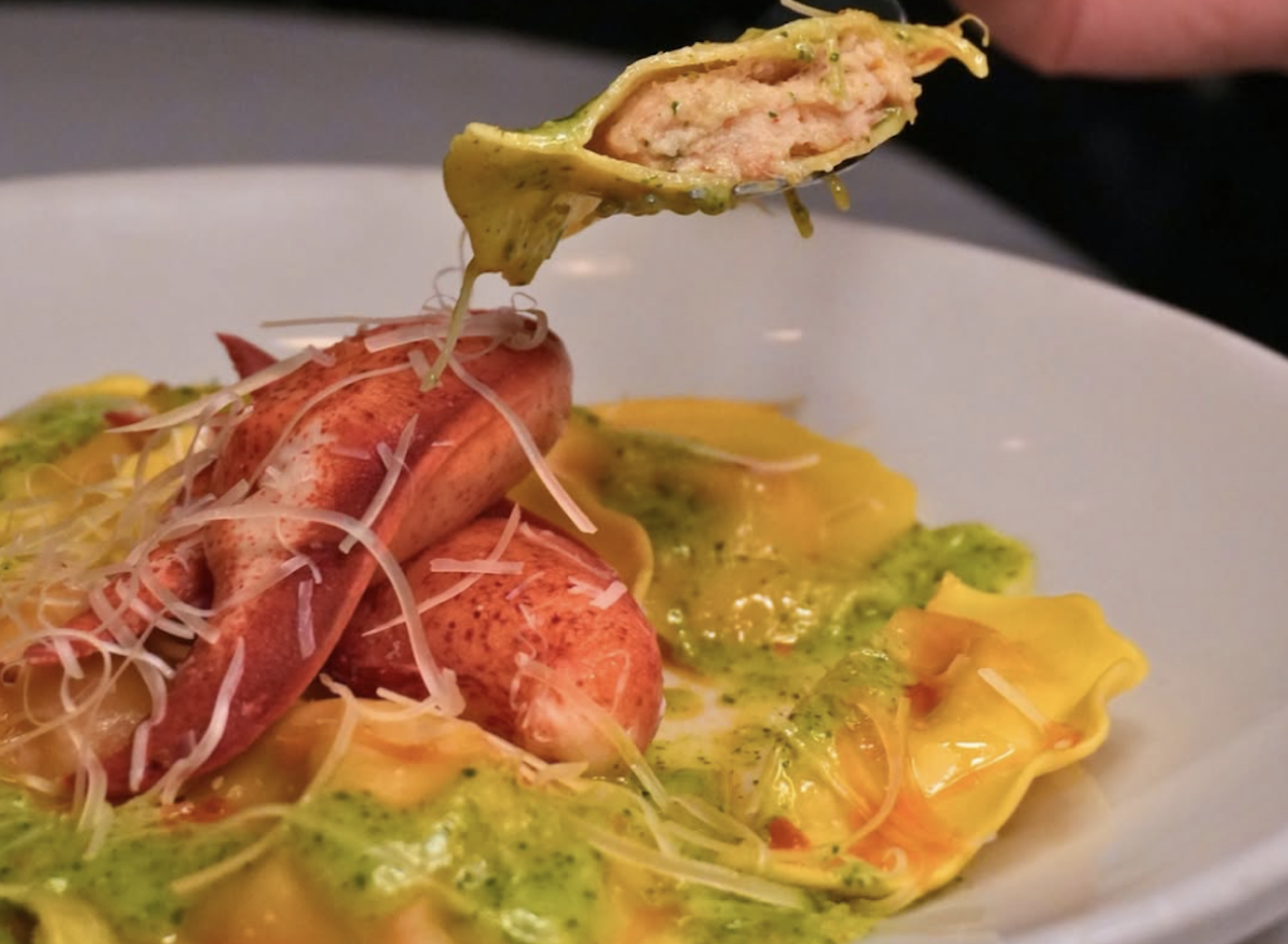 Best lobster stuffed ravioli chain restaurants Morton’s The Steakhouse
