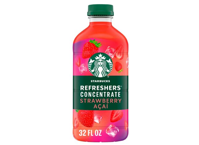 Starbucks Refreshers Concentrate Strawberry Acai, Refreshing Drink