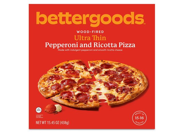 bettergoods Wood-Fired Ultra Thin Pepperoni and Ricotta Pizza