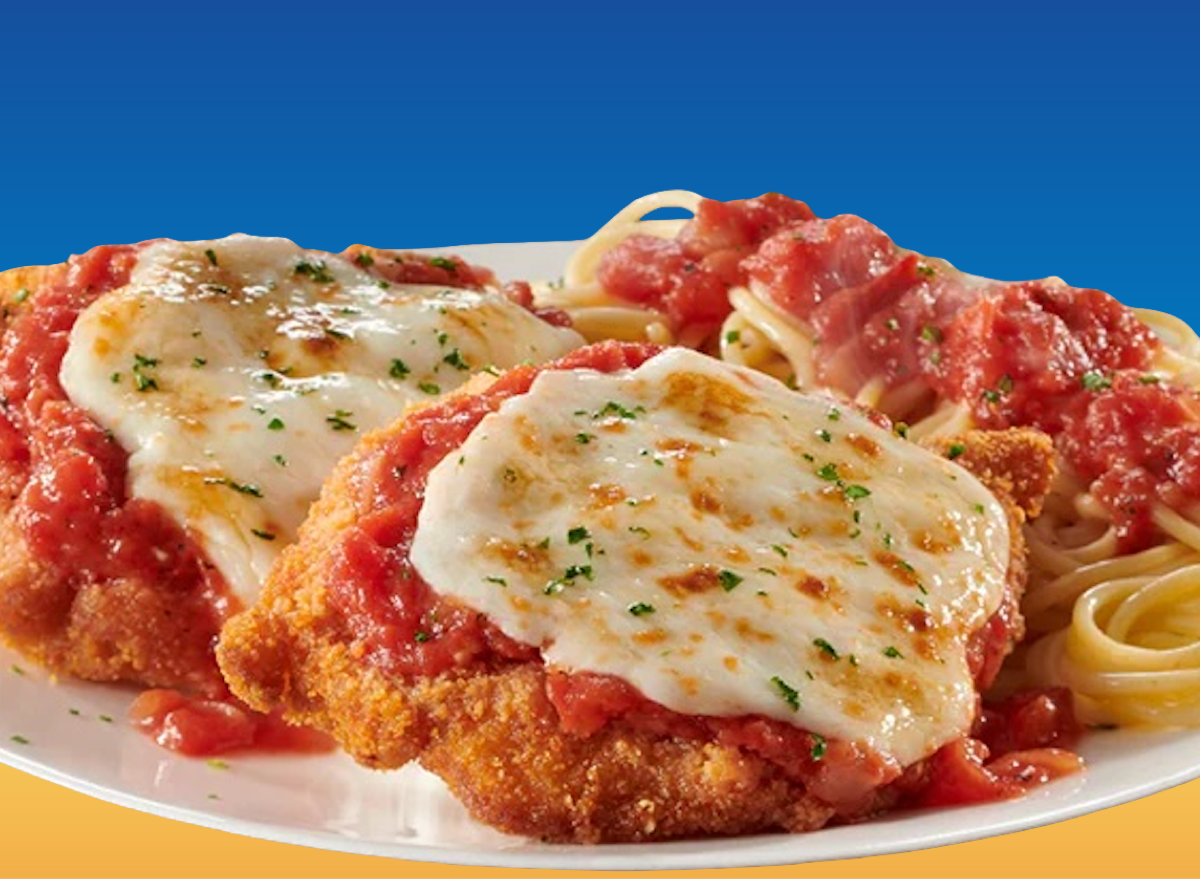 Olive Garden Chicken Parmigiana chain restaurants ridiculous portion sizes