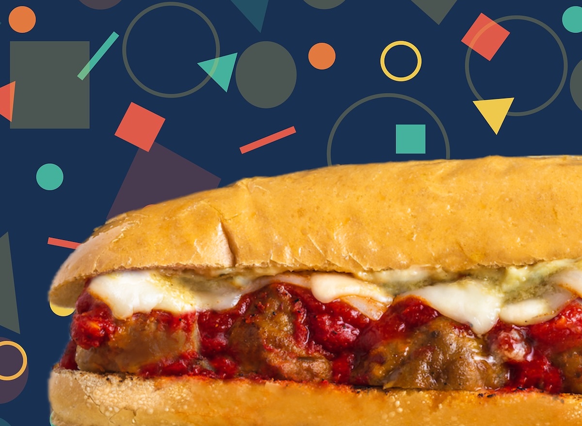 Meatball sub 100 beef meatballs