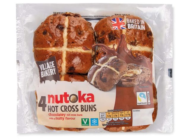 Aldi Nutoka Hot Cross Buns 