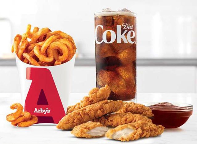 Arby's Chicken Tenders and Curly Fries 
