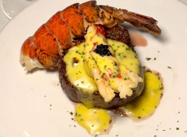 Fleming's Steakhouse Truffle-Poached Lobster & Caviar