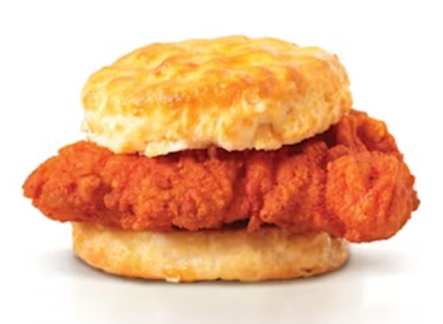 Hardee's Spicy Hand-Breaded Chicken Biscuit