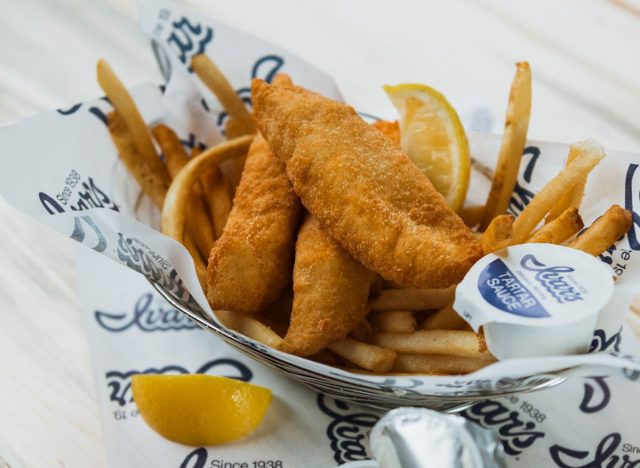 Ivar's Seafood Bars Alaska True Cod plate