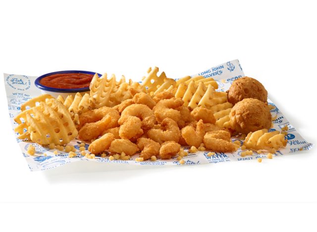 Long John Silver's Popcorn Shrimp Basket