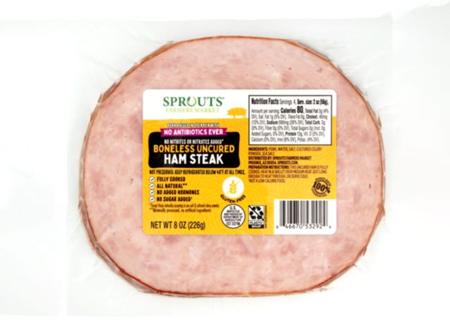 Sprouts Uncured Boneless Ham Steak