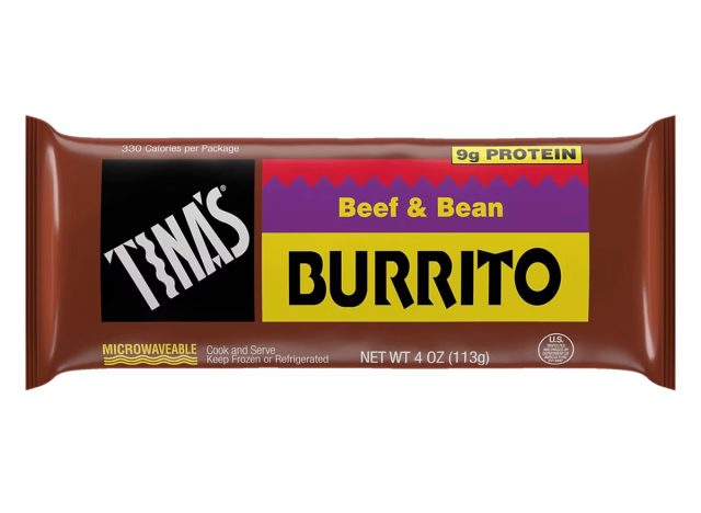 Tina's Beef & Bean Burrito