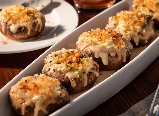 White Cheddar Stuffed Mushrooms