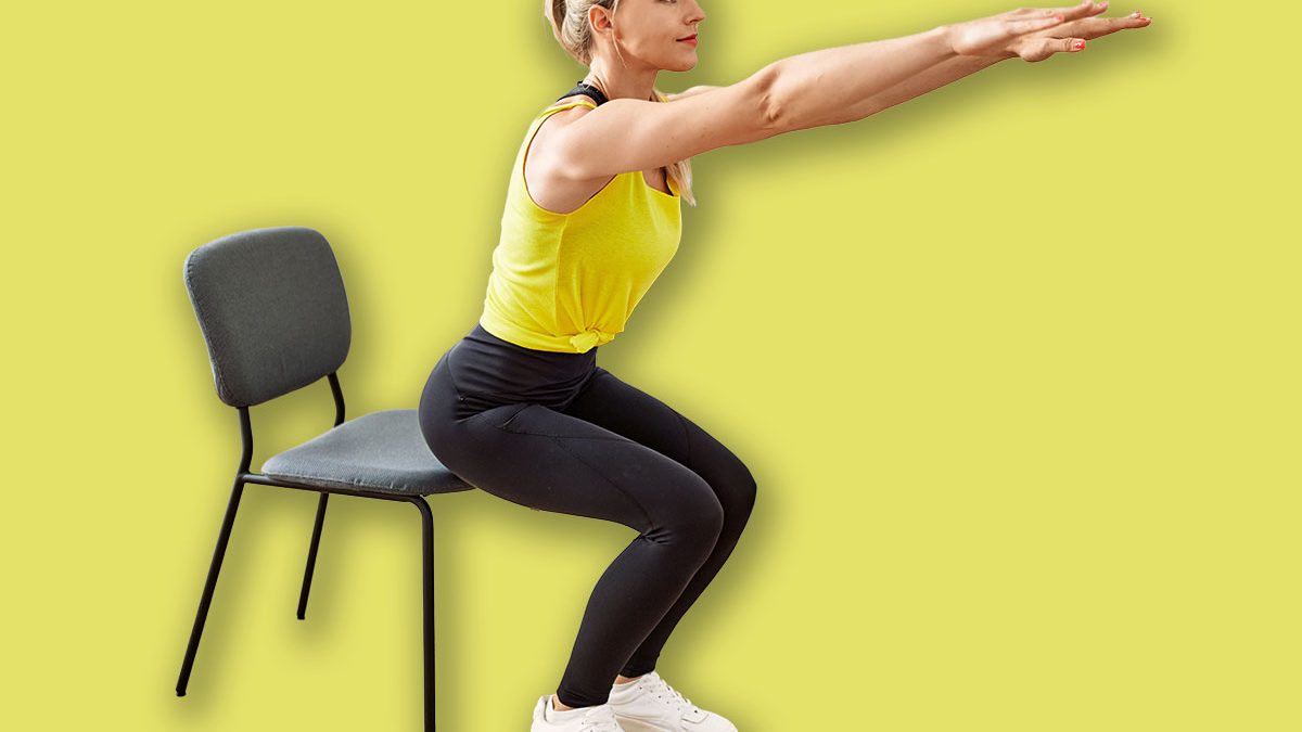 chair squats and bridges exercise for arthritis lower body strength