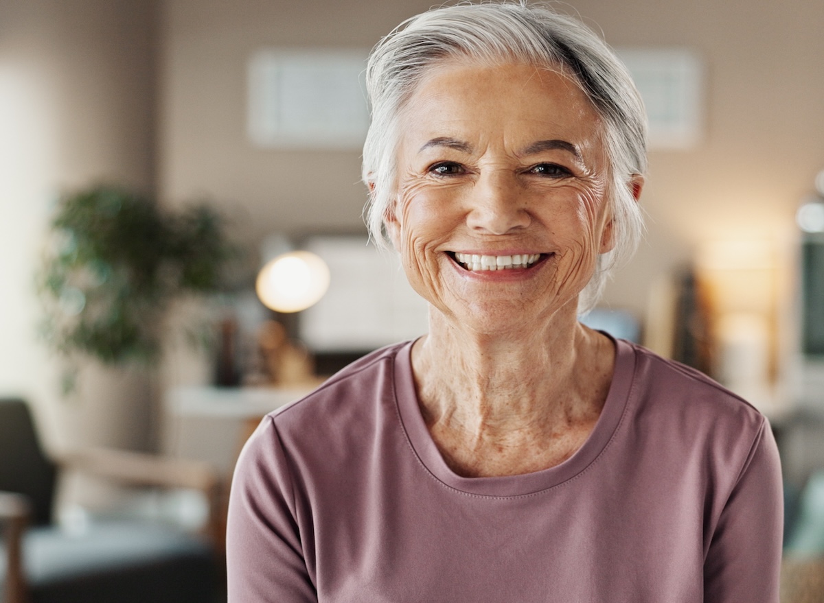 Senior woman over 80 reach 100